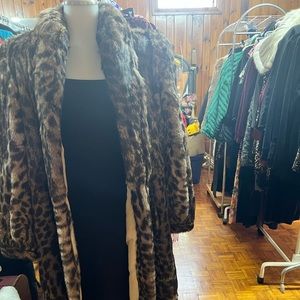 Polo Norte Furs Leopard Full Length Fur Coat